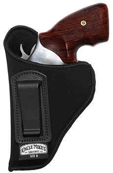 Uncle Mike's Inside The Pant Holster Size 0 Fits Small Revolver With 2" Barrel Left Hand Black 8900-2